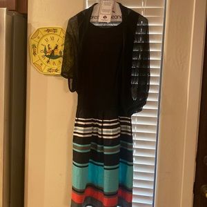 DKNY Dress and Shawl